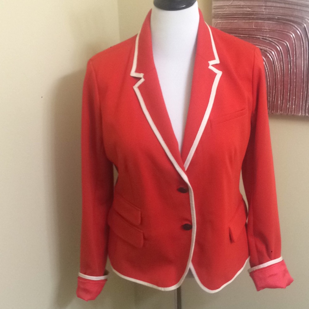 Gap Academy Blazer size 16 Red with beige trim